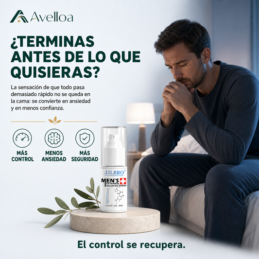 JJLBRO® Spray Retardante Masculino – Control y Resistencia | 30ml
