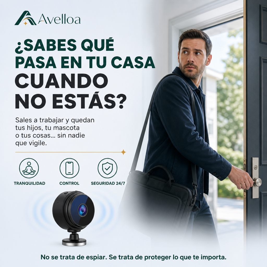 Mini Cámara Espía WiFi A9 – Vigila tu Casa desde el Celular | Visión Nocturna 1080p HD