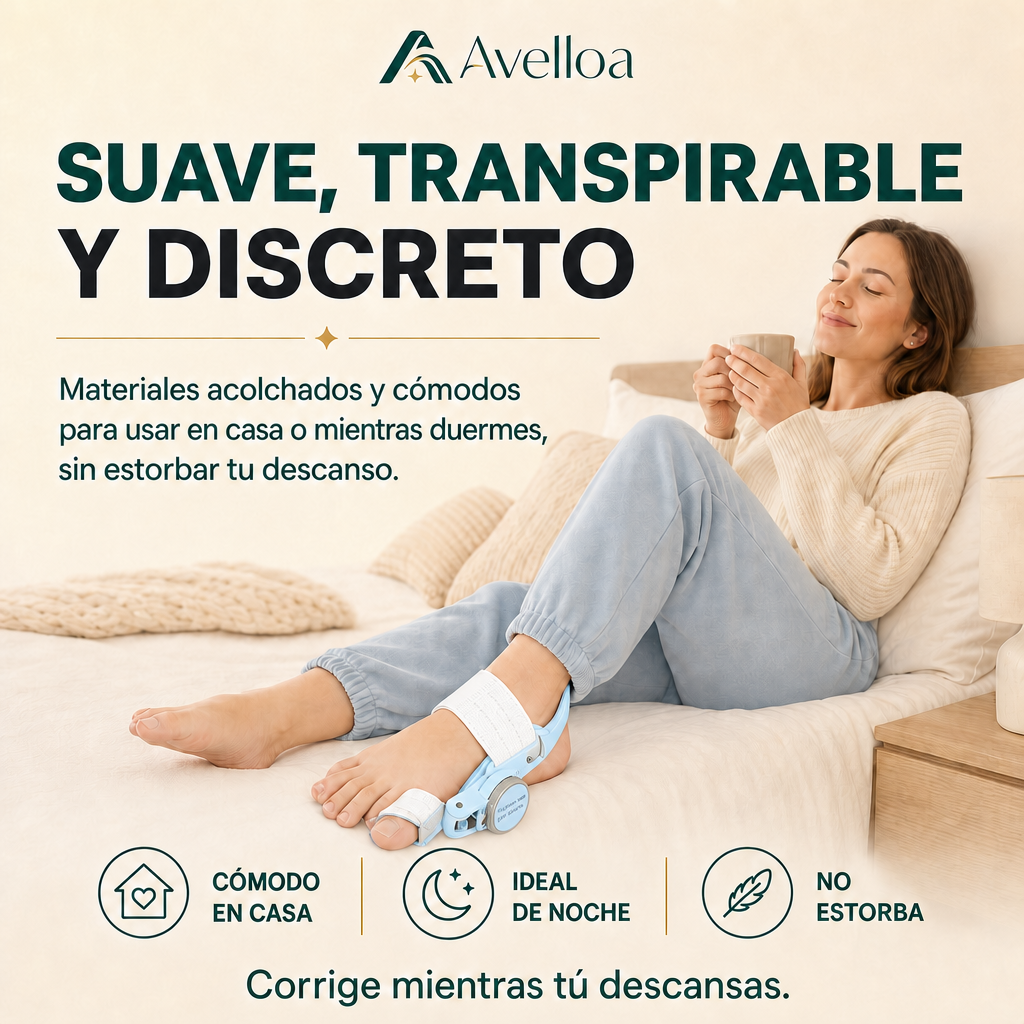 Corrector de Juanetes Ortopédico con Perilla – Endereza el Dedo y Alivia el Dolor Sin Cirugía | Ajustable Día y Noche