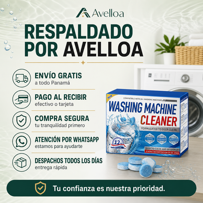 Pastillas Limpiadoras para Lavadora | 12 Unidades · 1 Año de Protección