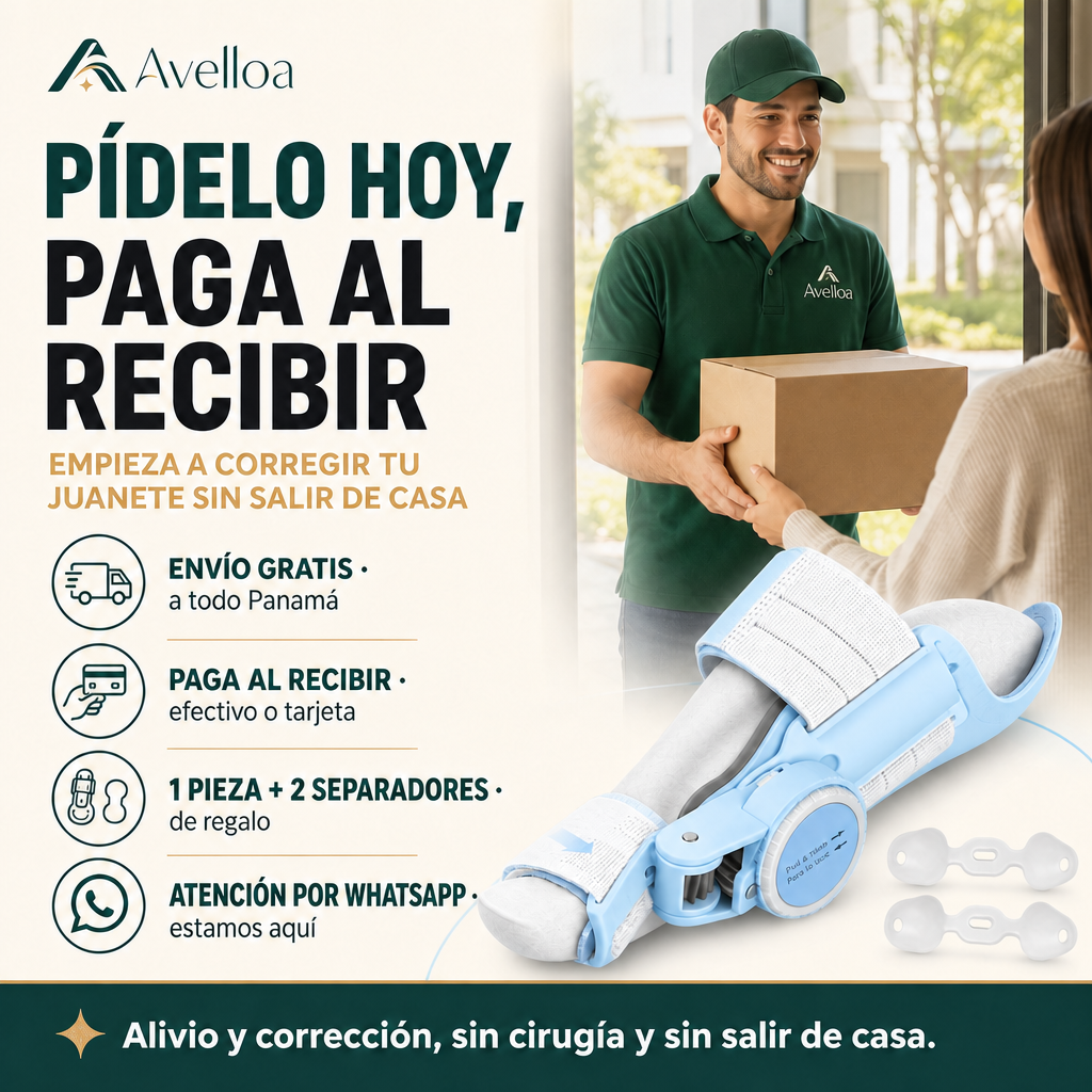 Corrector de Juanetes Ortopédico con Perilla – Endereza el Dedo y Alivia el Dolor Sin Cirugía | Ajustable Día y Noche